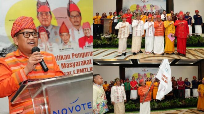 
					Ketua PMTI Kota Makassar, Amson Padolo (kiri). Foto: Istimewa