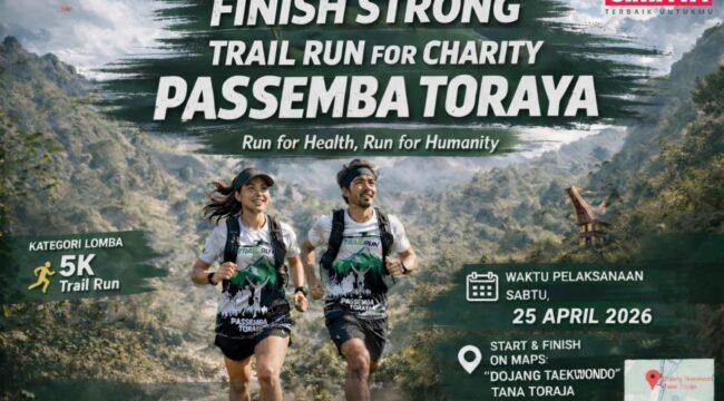 Event Trail Run for Charity Passemba Toraya demi Sebuah Gedung Impian. Foto: Istimewa