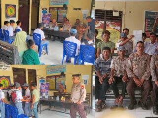 Polisi mediasi konflik perkelahian antar kelompok pemuda Enrekang dan Tana Toraja. Foto: Istimewa