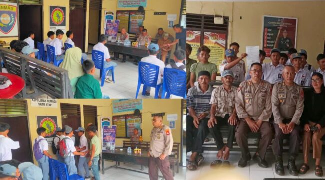 Polisi mediasi konflik perkelahian antar kelompok pemuda Enrekang dan Tana Toraja. Foto: Istimewa