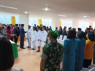 Pelantikan Camat dan Lurah di Toraja Utara, di Ruang Pola Kantor Bupati pada Kamis (23/4/2026). Foto: Istimewa