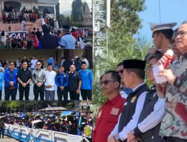 Anggota DPR RI Frederik Kalalembang saat menghadiri Doa Bersama Sangtorayan, Sabtu (25/4/2026). Foto: Istimewa