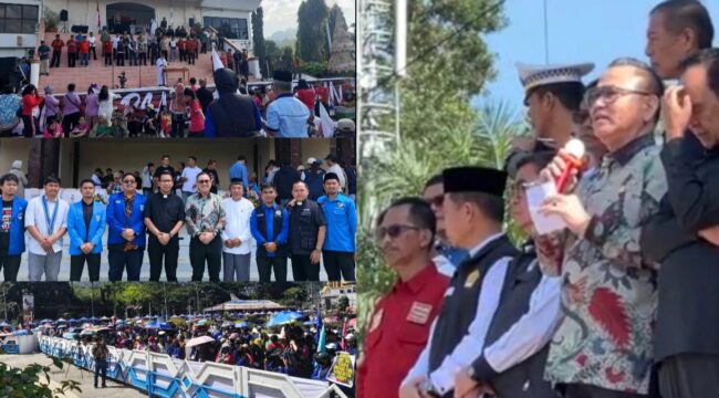 Anggota DPR RI Frederik Kalalembang saat menghadiri Doa Bersama Sangtorayan, Sabtu (25/4/2026). Foto: Istimewa