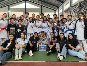 Atlet Kontingen Taekwondo Tana Toraja saat usai berlaga di Turnamet Celebes Championship 2026. Foto: Istimewa