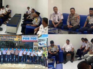 Satlantas Polres Toraja Utara menggelar rapat koordinasi Forum Komunikasi Lalu Lintas pada Selasa (28/4/3026). Foto: Istimewa