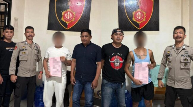 Dua Pria Penyalahgunaan Narkoba jenis sabu di Toraja Utara Diringkus Polisi. Foto: Istimewa