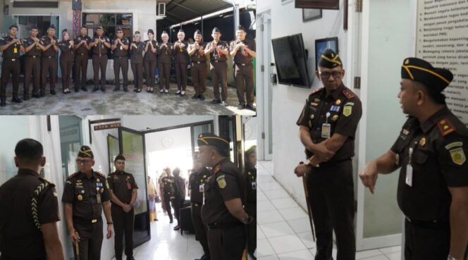 
					Kajati Sulsel, Sila H. Pulungan saat berada di Cabang Kejaksaan Negeri Tana Toraja di Rantepao pada Rabu (13/5/2026). Foto: Istimewa