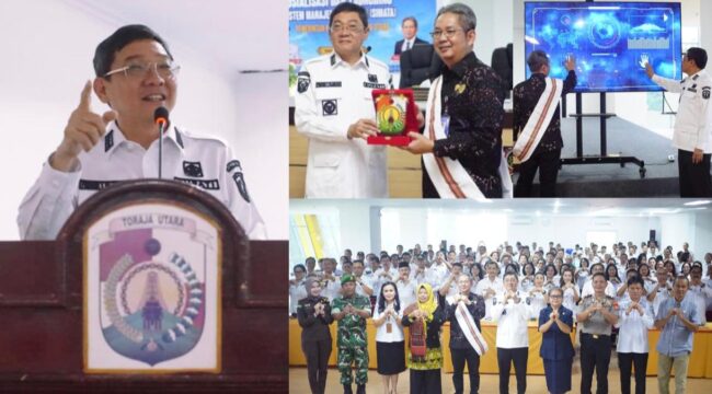 Pemda Toraja Utara Resmi Melaunching Sistem Manajemen Talenta (SIMATA) bersama Kantor Regional IV BKN Makassar pada Rabu (13/5/2026). Foto: Istimewa