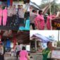 Polsek Rindingallo Polres Toraja Utara bersama Bhayangkari salurkan bantuan peduli kasih kepada korban kebakaran di Baruppu. Foto: Istimewa
