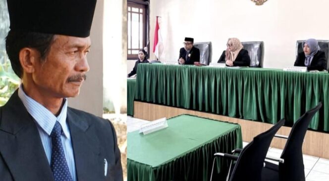 
					Kepala Lembang Lea Mesak Rante (kiri) mangkir dari sidang sengketa publik terkait dokumen tanah adat di Tana Toraja. Foto: Istimewa