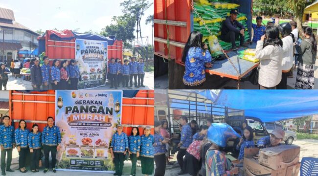 Gerakan Pangan Murah (GPM) serentak 24 Kabupaten/Kota se-Sulsel yang digelar hari ini, Kamis (21/5/2026). Foto: Istimewa