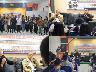 Diskusi dan Tatap Muka Peserta Pendidikan Pengawasan Partisipatif (P2P) yang berlangsung di Aula Kantor Bawaslu Toraja Utara. Foto: Istimewa
