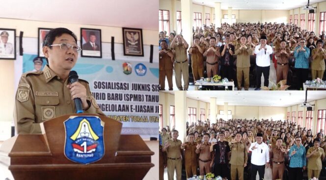 
					Sosialisasi Petunjuk Teknis Seleksi Penerimaan Murid Baru (SPMB) Jenjang Sekolah Dasar Tahun Pelajaran 2026/2027 serta Pedoman Pengelolaan Penerbitan E-Ijazah Tahun Pelajaran 2025/2026. Foto: Istimewa