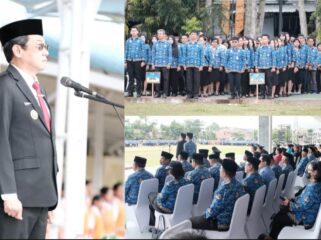 Bupati Toraja Utara Frederik Victor Palimbong pimpin upacara Peringatan Hari Lahir Pancasila 2026 pada Senin (1/6/2026). Foto: Istimewa