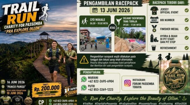 Trail Run Charity for Passemba Pra Explore Ollon. Dok: Istimewa