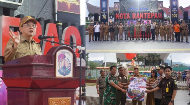 
					Expo Satpol PP Damkar 2026 resmi dibuka oleh Bupati Toraja Utara Frederik Victor Palimbong, pada Senin (8/6/2026) di alun-alun Kota Rantepao. Foto: Istimewa