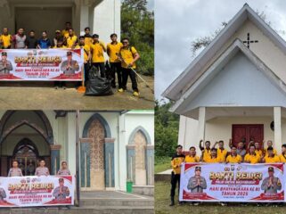 Bakti Religi Polres Toraja Utara dalam Rangka Menyambut Hari Bhayangkara ke-80. Foto: Istimewa