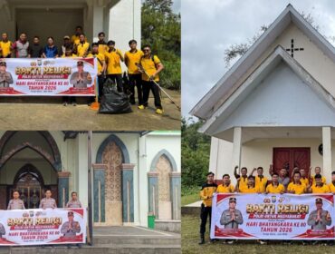 Bakti Religi Polres Toraja Utara dalam Rangka Menyambut Hari Bhayangkara ke-80. Foto: Istimewa