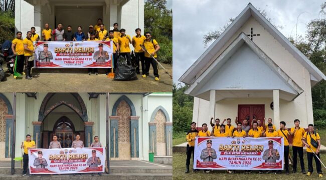 Bakti Religi Polres Toraja Utara dalam Rangka Menyambut Hari Bhayangkara ke-80. Foto: Istimewa