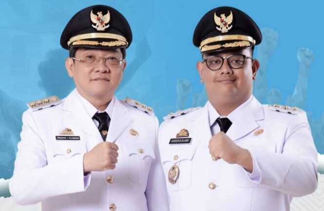 
					Bupati Toraja Utara Frederik Victor Palimbong dan Wakil Bupati Toraja Utara Andrew Branch Silambi. Foto: Istimewa