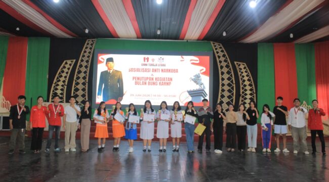 Penutupan rangkaian Bulan Bung Karno 2026 yang digelar GMNI Toraja Utara. Foto: Istimewa