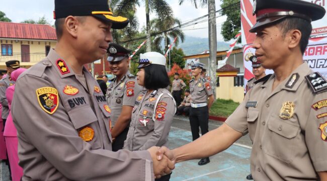 Korps Raport, 25 Personel Polres Tana Toraja Raih Kenaikan Pangkat, Selasa (30/6/2026). Foto: Istimewa