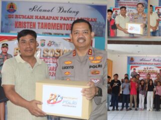 Bakti Sosial (Baksos) Polres Toraja Utara sambut HUT Bhayangkara ke 80. Foto: Istimewa