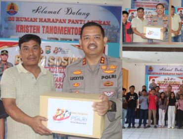 Bakti Sosial (Baksos) Polres Toraja Utara sambut HUT Bhayangkara ke 80. Foto: Istimewa