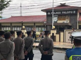Suasana Apel Siaga Personel Polres Palopo. Foto: Istimewa/Tribun-Timur