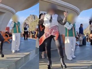 Video Bak Konser mini dangdut di pelataran Objek Wisata Religi Buntu Burake Tana Toraja. Foto: Istimewa