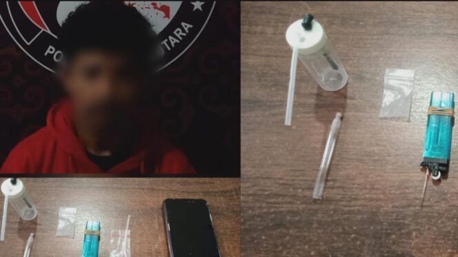 
					Terduga pelaku narkoba diamankan Polisi. Foto: Istimewa