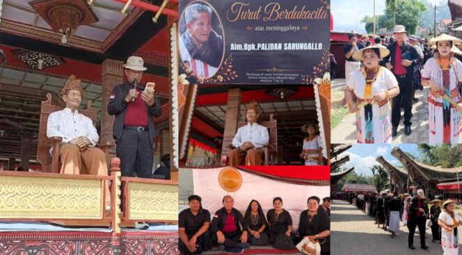 
					John Palinggi mewakili Keluarga Besar Almarhum Palidan Sarungallo menyampaikan ucapan terimakasih kepada segenap yang telah hadir dan turut berdukacita. Foto: Istimewa