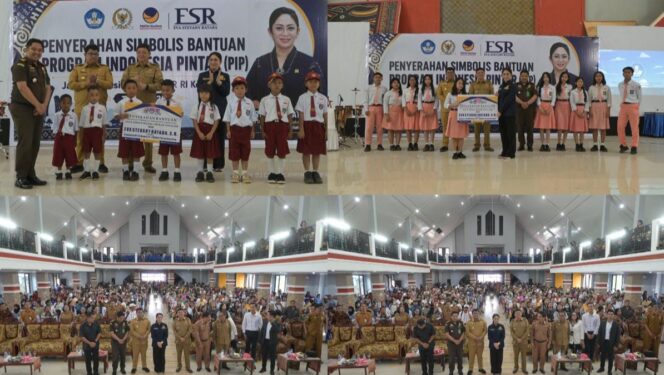 
					Anggota DPR RI Eva Stevany Rataba, menyerahkan secara simbolis bantuan Program Indonesia Pintar (PIP) Jalur Aspirasi Tahap I Tahun 2026. Foto: Istimewa