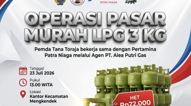 Operasi Pasar Murah khusus LPG 3 Kg bersubsidi di Mengkendek. Foto: Istimewa