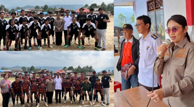Eva Stevany Rataba buka turnamen PKB ke 14 di Baruppu. Foto: Istimewa