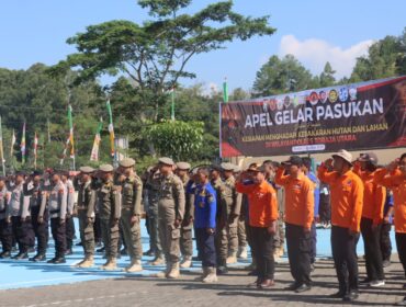 Apel Gelar Pasukan Siaga Karhutla di Toraja Utara. Foto: Istimewa