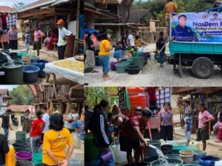 Bantuan air bersih gratis Anggota DPR RI Eva Stevany Rataba ke Masyarakat. Foto: Istimewa