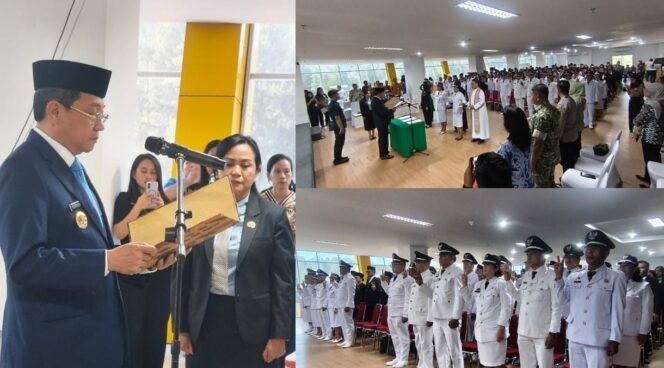 
					Bupati Toraja Utara Frederik Victor Palimbong lantik 142 Pejabat dilingkup Pemda Torut. Foto: Istimewa