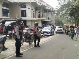 Polres Toraja Utara amankan proses wisuda UKI Toraja. Foto: Istimewa