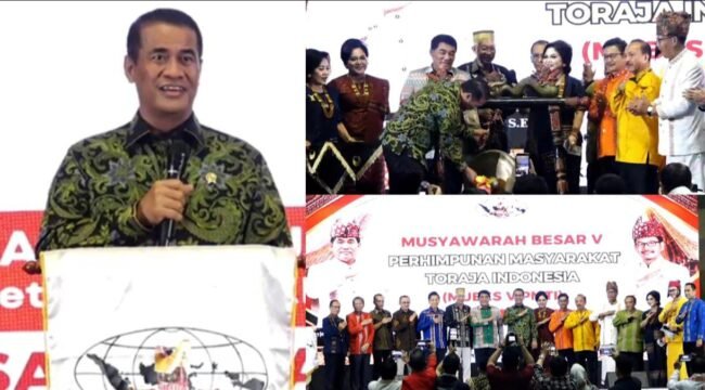 Menteri Pertanian Andi Amran Sulaiman (kiri) saat membuka secara resmi Mubes ke V PMTI pada Sabtu (10/10/2026) di Hotel Bidakara, Jakarta. Foto: Istimewa