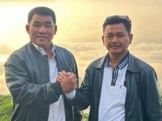 Ketua Umum PMTI Mayjen TNI (Purn) Yulius Selvanus Lumbaa periode 2026 - 2031 (kiri) bersama Dating Palembangan. Foto: Istimewa
