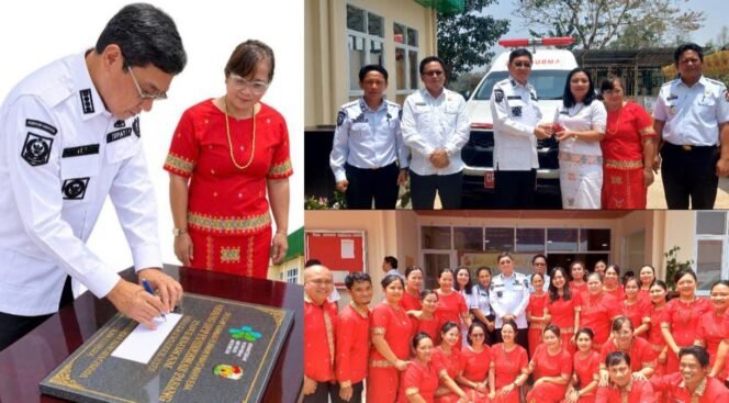 
					Bupati Toraja Utara Frederik Victor Palimbong (kiri) saat meresmikan Gedung Baru di UPT Puskesmas Pasang, Rabu (13/10/2026). Foto: Istimewa