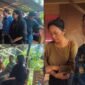 Bupati Toraja Utara Frederik Victor Palimbong saat melayat ke Rumah Duka Almarhum Padayya Petugas Pemadam Karhutla yang gugur saat melakukan pemadaman kebakaran Hutan dan Lahan di Kecamatan Nanggala. Foto: Istimewa
